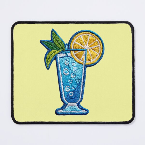 Item preview, Sparkling Citrus Lemonade Embroidery Patch designed and sold by MegaNovaArt.