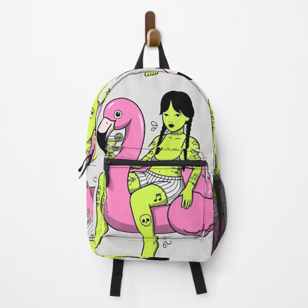 Item preview, “Wednesday Floats on a Flamingo of Doom and Still Judges Your Breakfast Choices” designed and sold by Print Fiction.