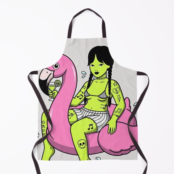 Item preview, “Wednesday Floats on a Flamingo of Doom and Still Judges Your Breakfast Choices” designed and sold by Print Fiction.