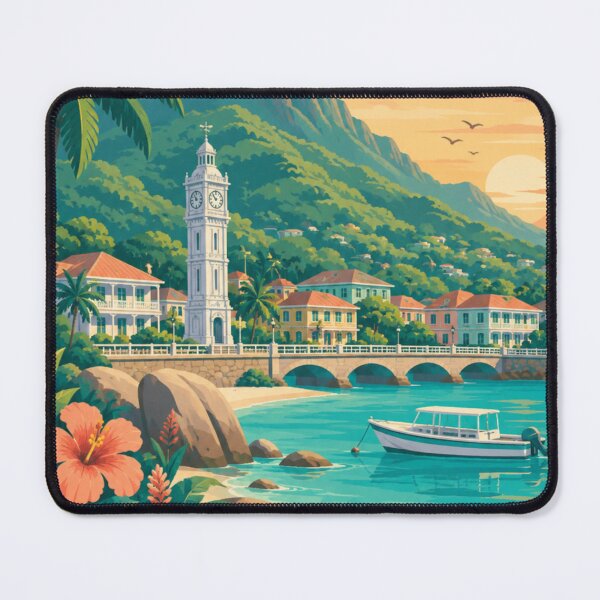 Item preview, Mahé Seychelles Travel Print designed and sold by MatthewHeights.