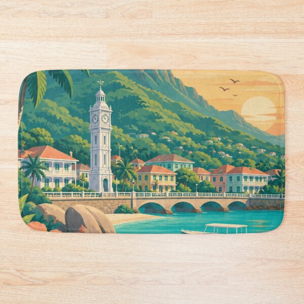 Item preview, Mahé Seychelles Travel Print designed and sold by MatthewHeights.