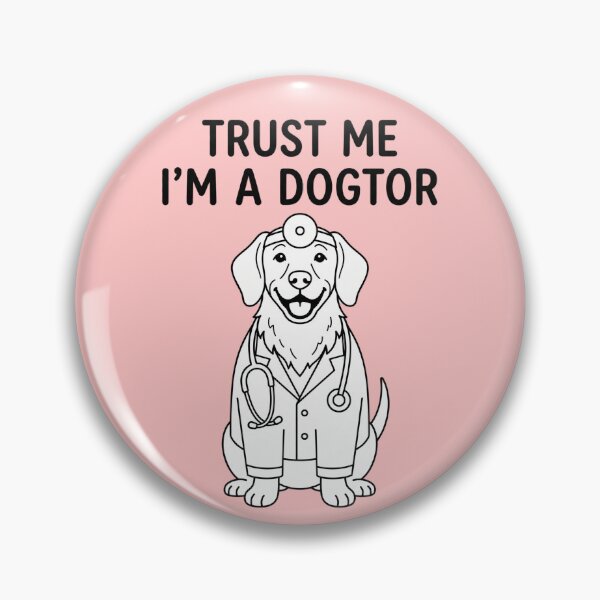Item preview, Trust Me I’m A Dogtor Cute Dachshund Vet Pun Minimal Line Art Design designed and sold by Im-Ara.
