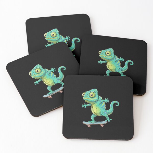 Item preview, Funny Chameleon Skateboard Skating Zoo Boys Girls Kids designed and sold by rafaeltto.