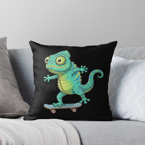 Item preview, Funny Chameleon Skateboard Skating Zoo Boys Girls Kids designed and sold by rafaeltto.