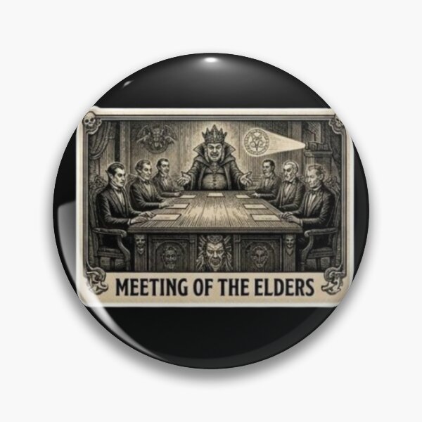Item preview, Funny Vampire Board Meeting Of The Elders Corporate Humor Sticker designed and sold by DarkOriginArts.