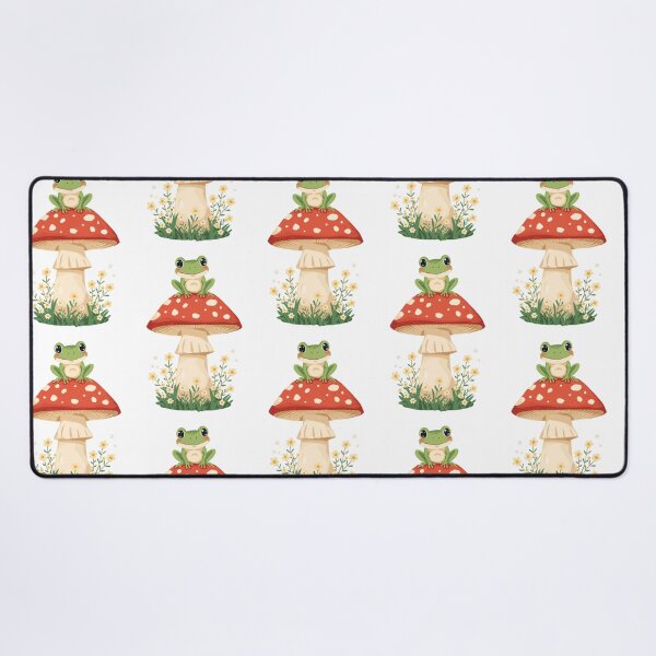 Item preview, Cute Cottagecore Frog on Mushroom Sticker — Kawaii Toadstool Frog Gift for Frog Lovers designed and sold by jojodebondy.