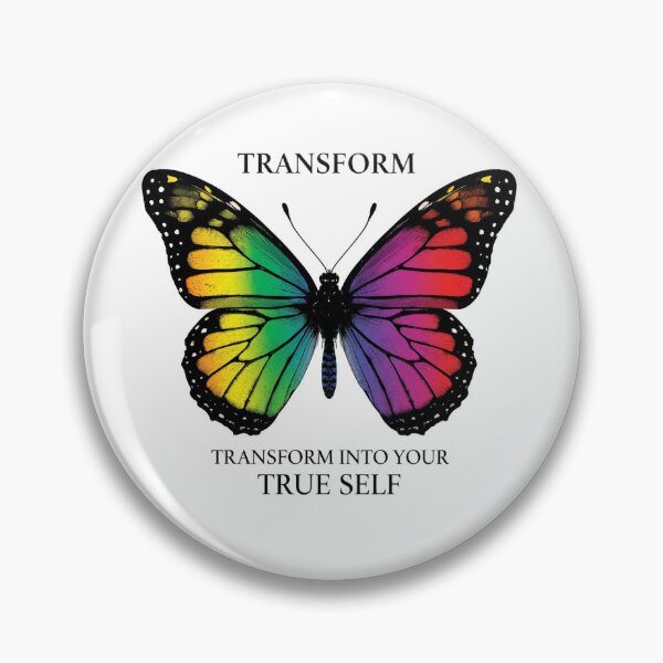 Item preview, Transform Into Your True Self Rainbow Butterfly LGBTQ Pride T-Shirt designed and sold by Vvmd.