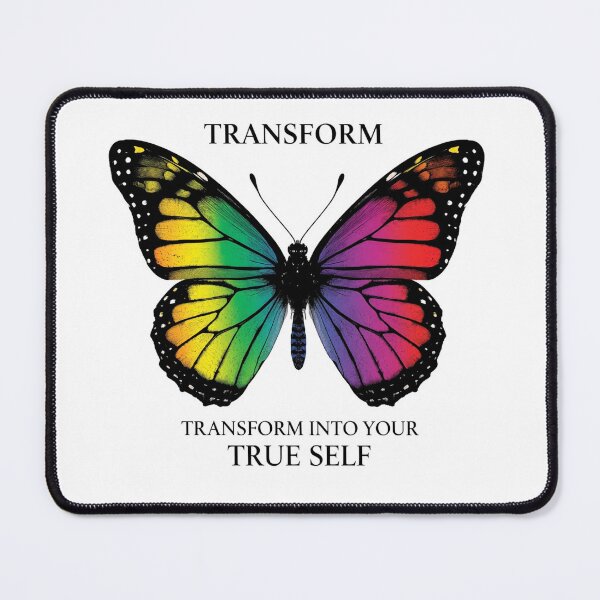 Item preview, Transform Into Your True Self Rainbow Butterfly LGBTQ Pride T-Shirt designed and sold by Vvmd.