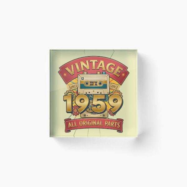 Item preview, Vintage 1959 All Original Parts Retro Cassette Design designed and sold by L&L.