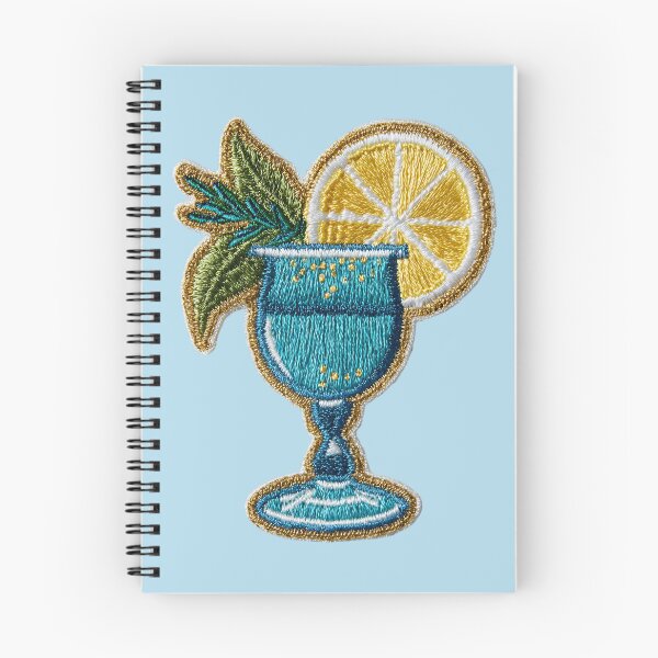 Artikelvorschau, Aufnäher „Blauer Zitruscocktail“ entworfen und verkauft von MegaNovaArt.