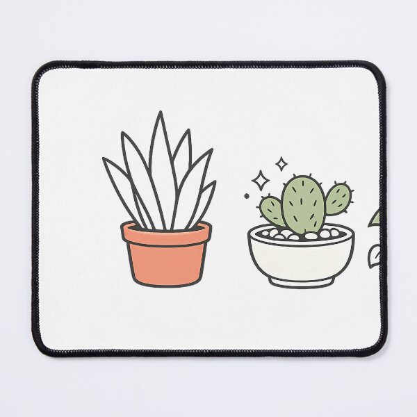 Item preview, Minimalist Plant Line Art Cute Botanical Pots designed and sold by MIROUZ2000.