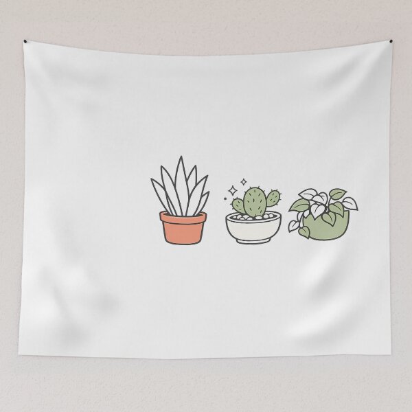 Item preview, Minimalist Plant Line Art Cute Botanical Pots designed and sold by MIROUZ2000.