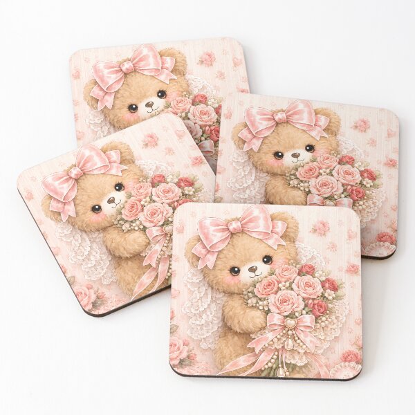 Item preview, rose bouquet bear designed and sold by looplandger.
