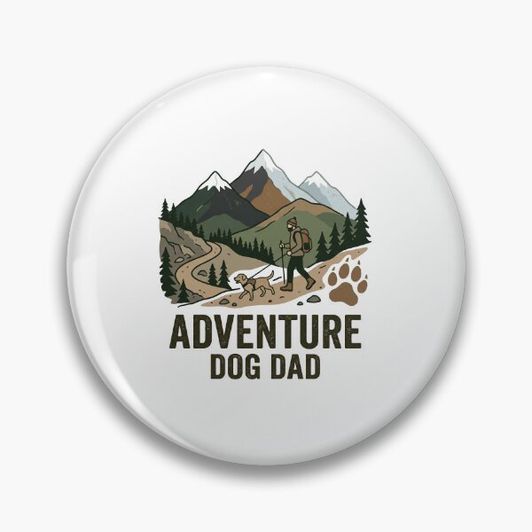 Item preview, Adventure Dog Dad Shirt | Hiking With Dog Gift - Outdoor Dog Father Camping designed and sold by Osmose-Studio.