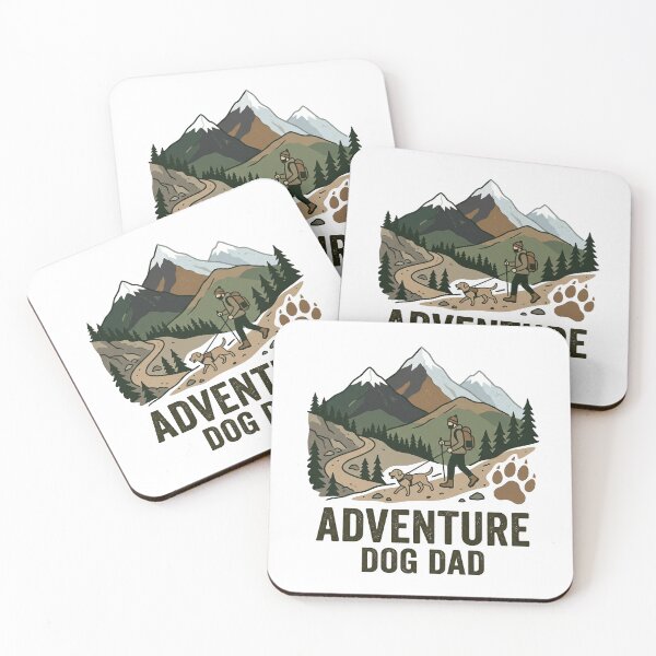 Item preview, Adventure Dog Dad Shirt | Hiking With Dog Gift - Outdoor Dog Father Camping designed and sold by Osmose-Studio.