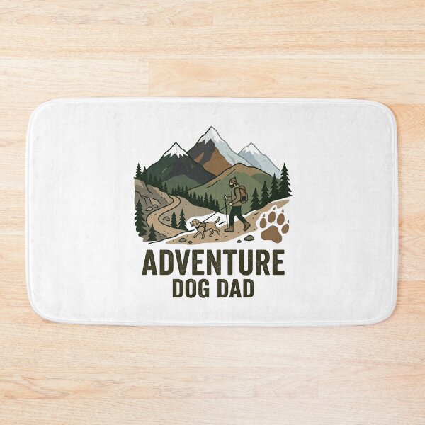 Item preview, Adventure Dog Dad Shirt | Hiking With Dog Gift - Outdoor Dog Father Camping designed and sold by Osmose-Studio.