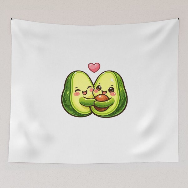 Item preview, Cute Avocado Hug Kawaii Funny Food designed and sold by MIROUZ2000.