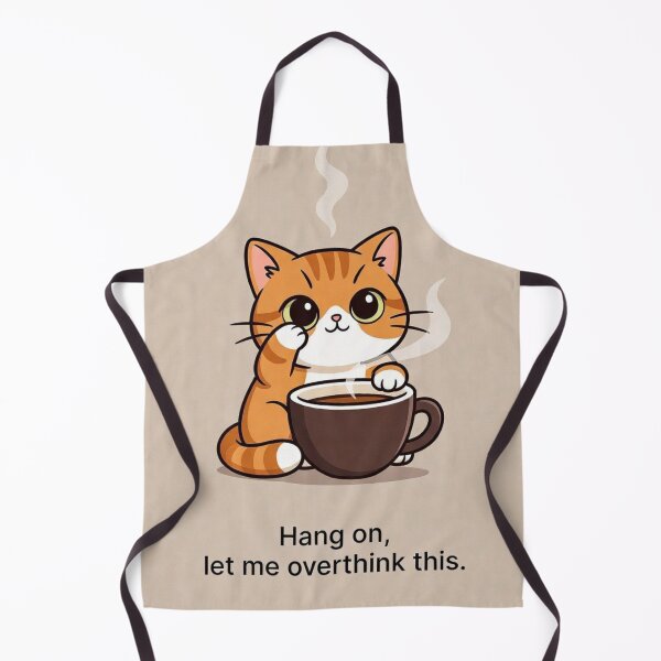Item preview, Hang On, Let Me Overthink This Cute Cat Shirt | Funny Anxiety Humor Gift designed and sold by GalleryPeak.