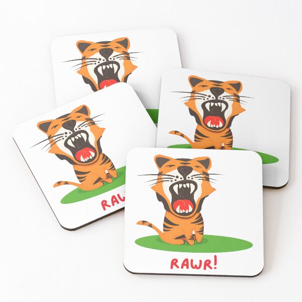Item preview, Cute Cartoon Tiger Rawr Funny Animal Lover Gift designed and sold by ROARSOME DESiGNS.