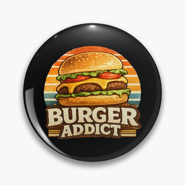 Item preview, Burger Addict Funny Fast Food Lover Design designed and sold by ILYASSE1.