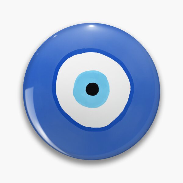 Item preview, Aesthetic Turkish Nazar Boncuk Charm / Cute Blue Evil Eye Amulet Art designed and sold by BitDoodle.