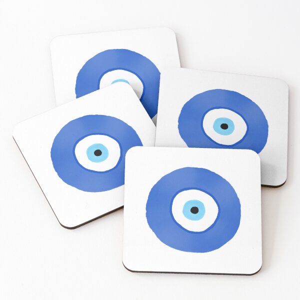 Item preview, Aesthetic Turkish Nazar Boncuk Charm / Cute Blue Evil Eye Amulet Art designed and sold by BitDoodle.