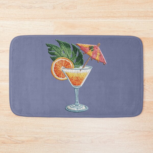 Item preview, Tropical Citrus Cocktail Embroidery Patch designed and sold by MegaNovaArt.