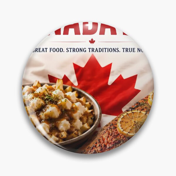 Item preview, Canada Day Poutine And Salmon Poster⁠ designed and sold by Easternpantry.