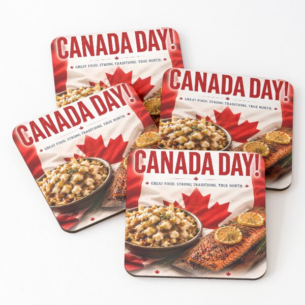 Item preview, Canada Day Poutine And Salmon Poster⁠ designed and sold by Easternpantry.