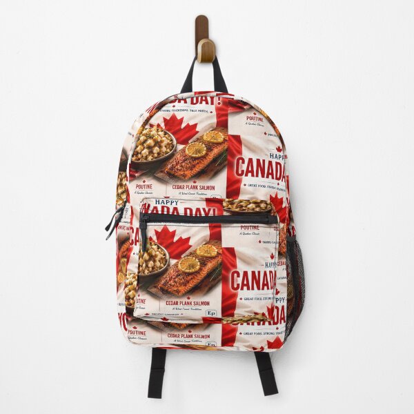 Item preview, Canada Day Poutine And Salmon Poster designed and sold by Easternpantry.