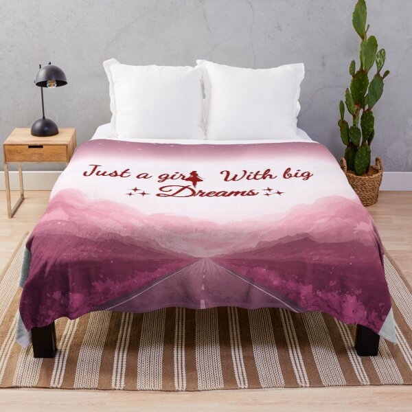 Item preview, Just A Girl With Big Dreams Burgundy Aesthetic Illustration designed and sold by Daily Mood Studio.