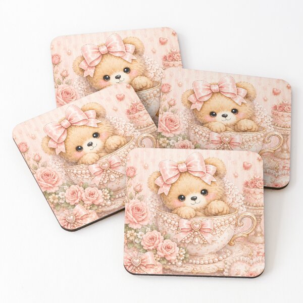 Item preview, teddy bear teacup designed and sold by looplandger.