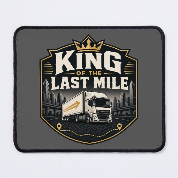 Item preview, King of the Last Mile Truck Driver Urban Map Art designed and sold by Jackson2288.