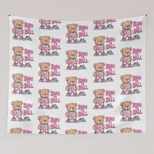Item preview, Kawaii Basketball Pastel Pink Vibes - Born To Ball designed and sold by madebyjulia7.