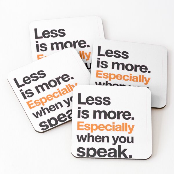 Item preview, LessIsMore, Especially when you speak designed and sold by N3XOE.