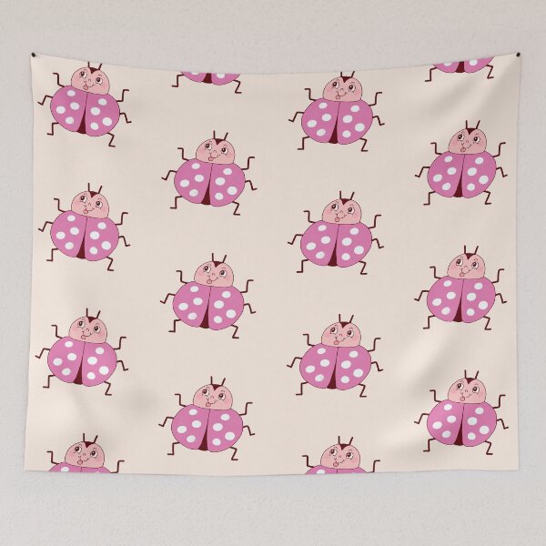 Item preview, Silly Purple Ladybug (Creme) designed and sold by yellowflowerhut.