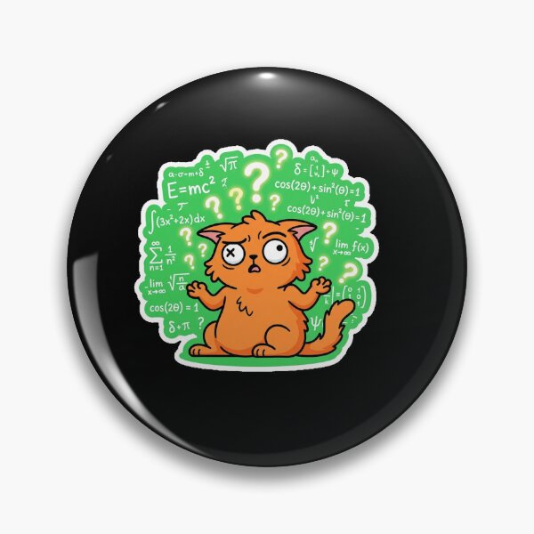 Item preview, Math Confusion Cat Funny Sticker designed and sold by Cat Meme Fund.