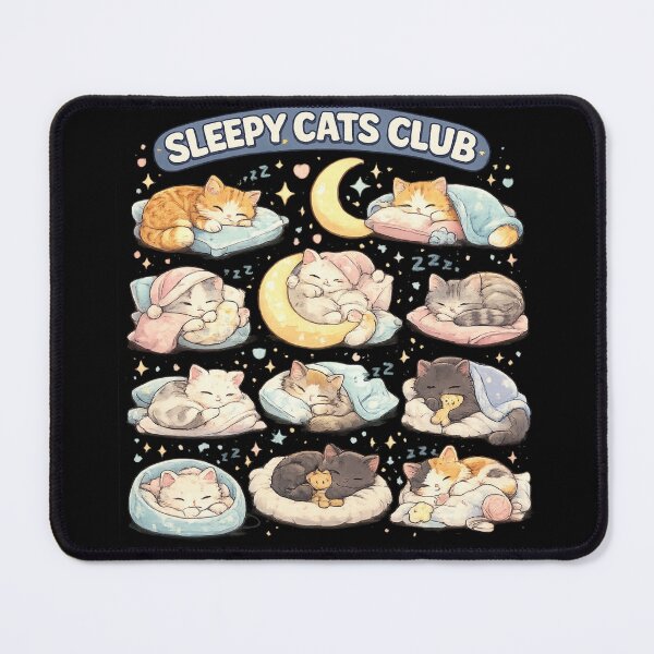 Item preview, Sleepy Cats Club | Cute Sleeping Cat Art designed and sold by GokuCreative .