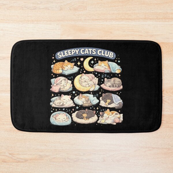 Item preview, Sleepy Cats Club | Cute Sleeping Cat Art designed and sold by GokuCreative .