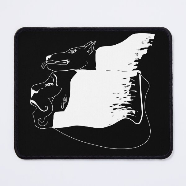 Item preview, Surrealist Duet of a Dog above Dalì - Dark Version designed and sold by BarnBurns.