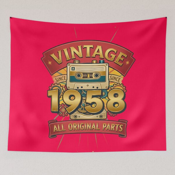 Item preview, Vintage 1958 All Original Parts Retro Cassette Design designed and sold by L&L.
