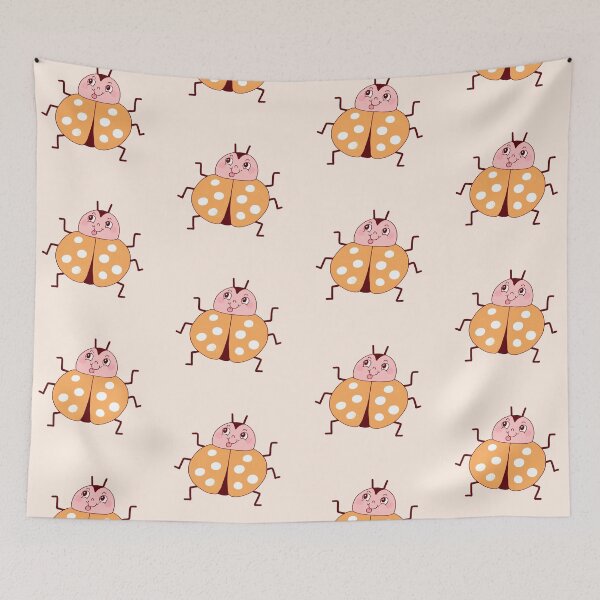 Item preview, Silly Yellow Ladybug (Creme) designed and sold by yellowflowerhut.