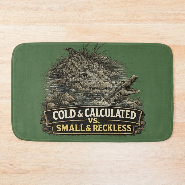 Item preview, Cold and Calculated vs Small and Reckless Crocodile Parent Humor designed and sold by planetreynolds.