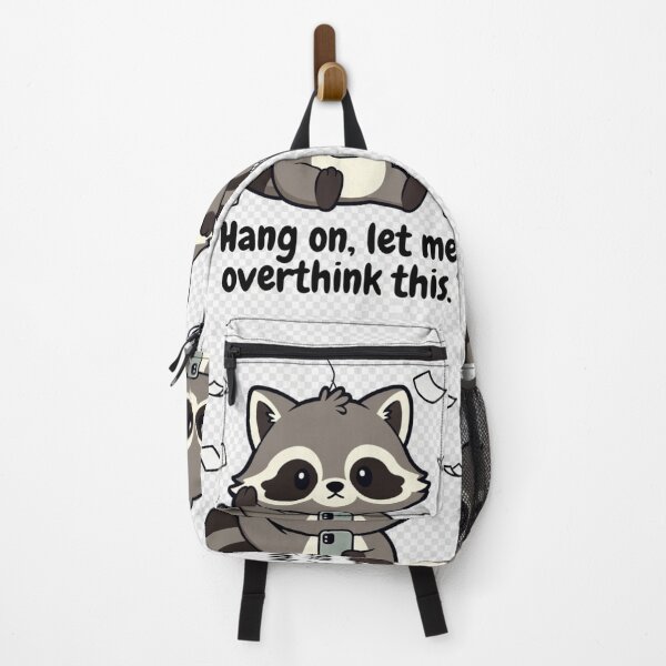 Item preview, Hang On, Let Me Overthink This Raccoon Shirt | Funny Anxiety Humor Gift designed and sold by GalleryPeak.