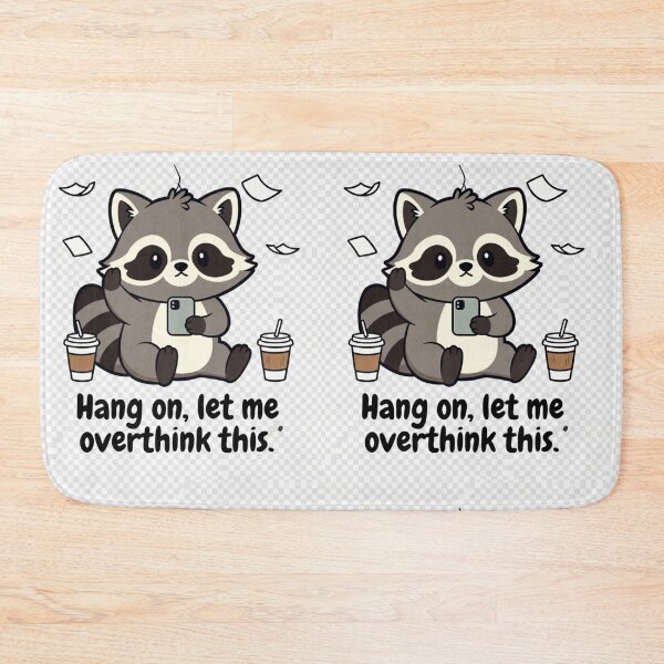 Item preview, Hang On, Let Me Overthink This Raccoon Shirt | Funny Anxiety Humor Gift designed and sold by GalleryPeak.