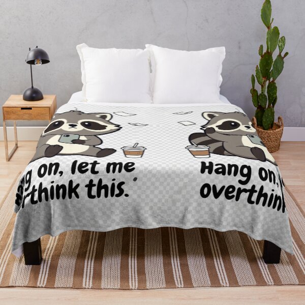 Item preview, Hang On, Let Me Overthink This Raccoon Shirt | Funny Anxiety Humor Gift designed and sold by GalleryPeak.