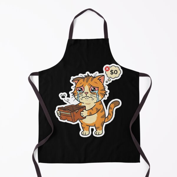 Item preview, Broke Cat $0 Empty Wallet Meme Sticker designed and sold by Cat Meme Fund.
