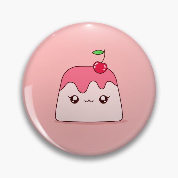 Item preview, Cute Kawaii Cherry Pudding Dessert Character Illustration Design designed and sold by CozyLittleShop.