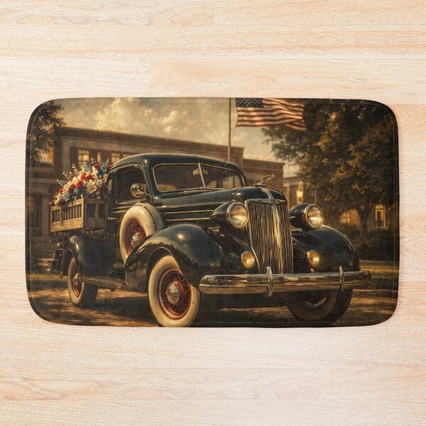 Item preview, Vintage Pickup Truck – Old Money Cinematic Art Print designed and sold by Ve state official.