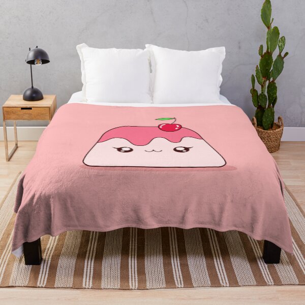 Item preview, Cute Kawaii Cherry Pudding Dessert Character Illustration Design designed and sold by CozyLittleShop.